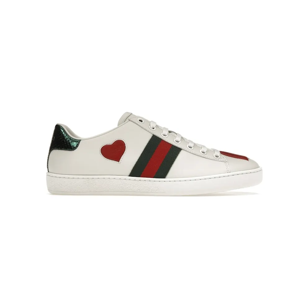 Gucci Ace Embroidered Hearts (W)