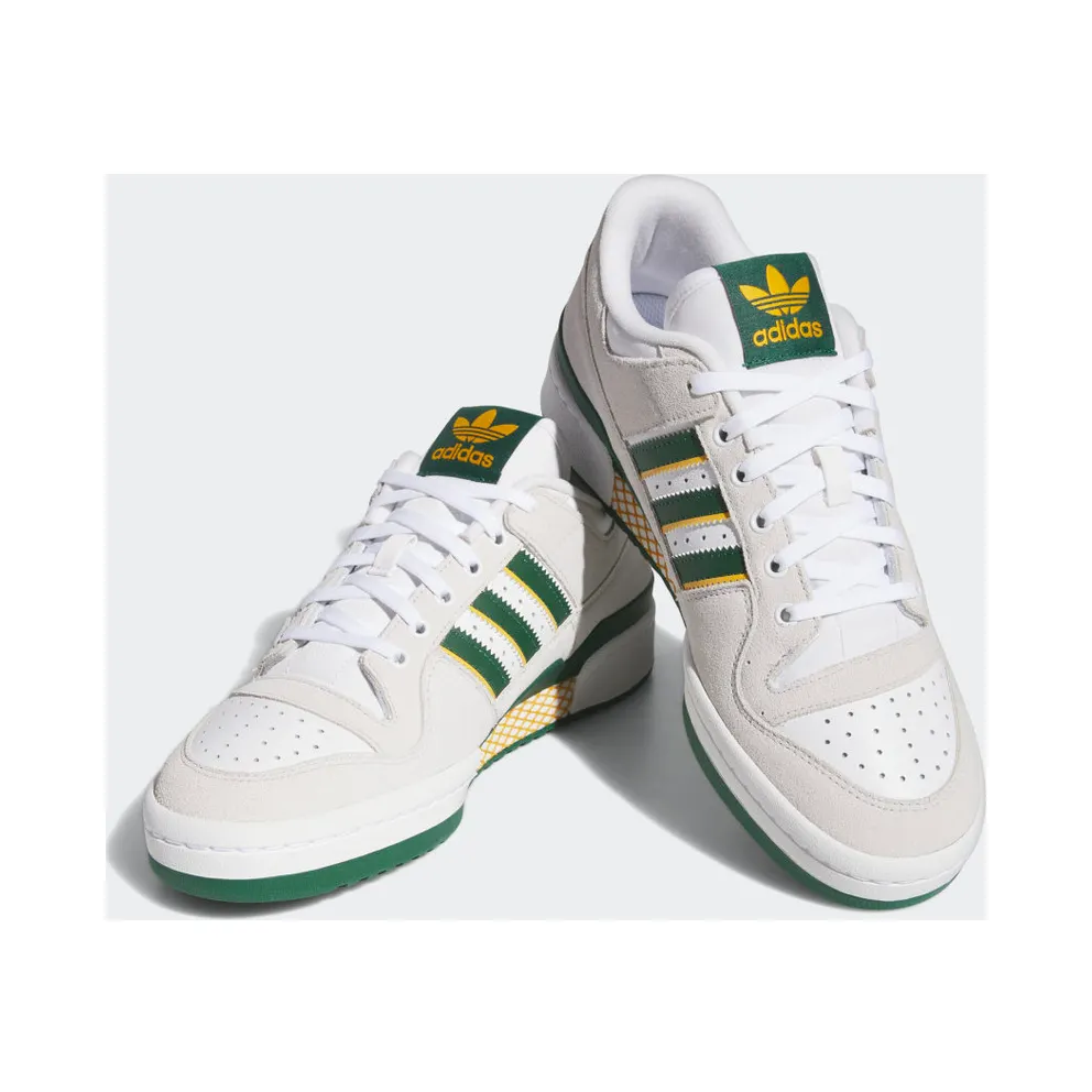 Adidas Forum 84 Low ADV Crystal White / Dark Green / Preloved Yellow (IG7583)