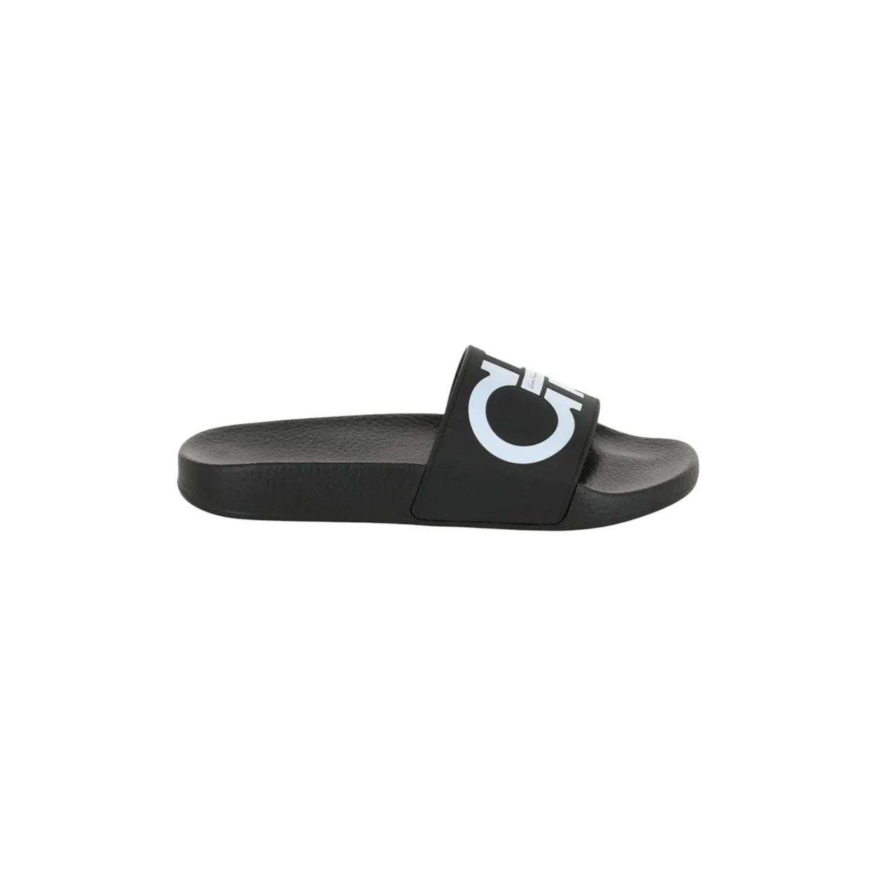 Ferragamo Groovy Dual Gancini Slides Black (01B827-744127-M)