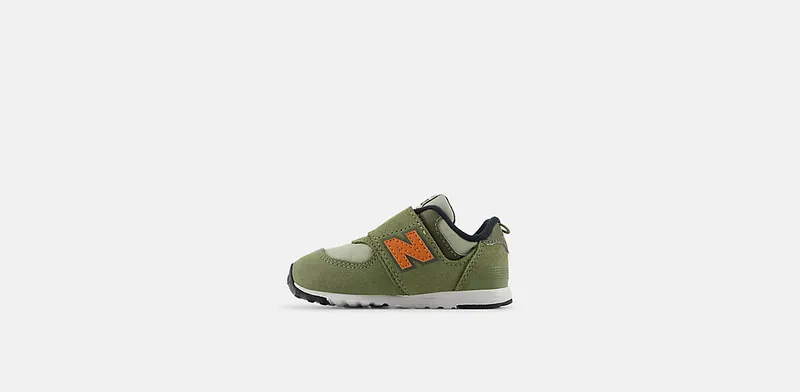 New Balance 574 Hook and Loop Dark Olivine Infield Clay (NW574SOF)