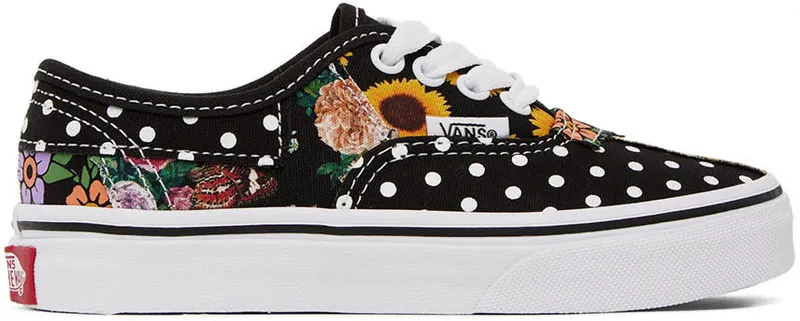 Vans Kids Black Authentic Patchwork Little Kids (VN0A5DXQY23)