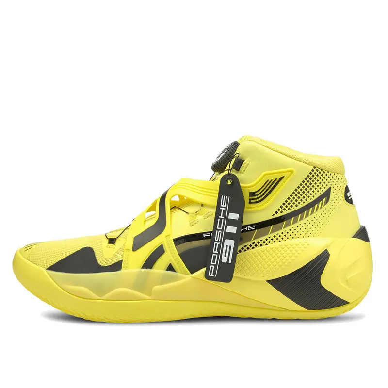 Puma Porsche Design Disc Rebirth Basketball Shoes Black – “Celandine / Black / Yellow” (195370-01)
