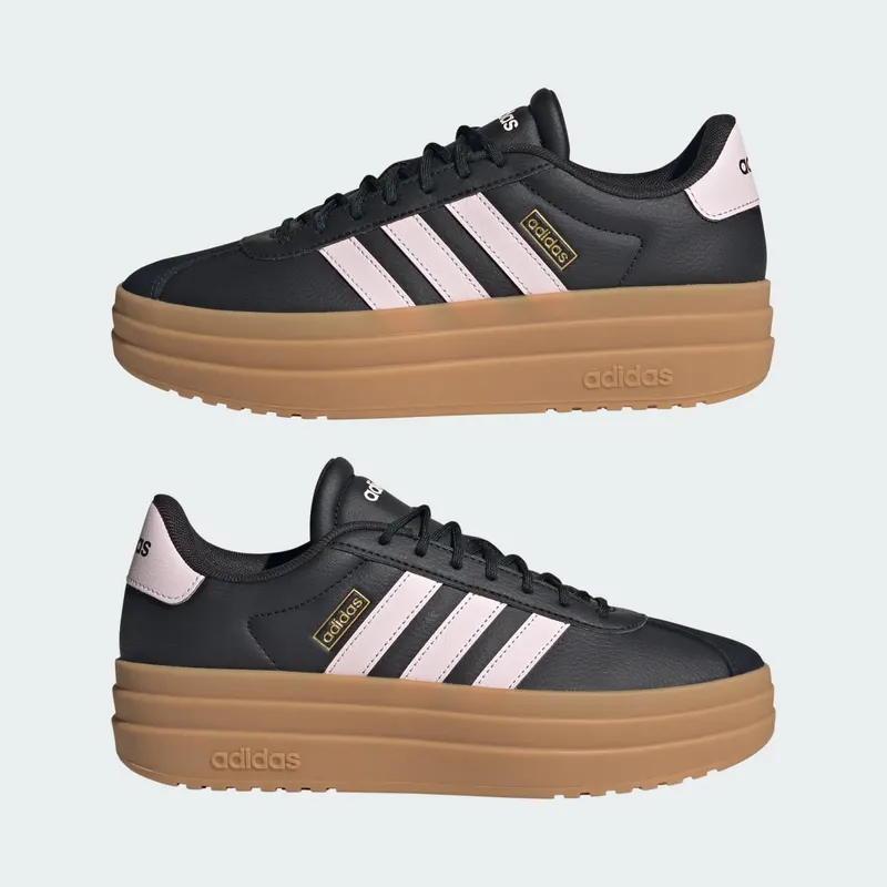 Adidas VL Court Bold Core Black / Distilled Pink / Gold Metallic (KH9451)