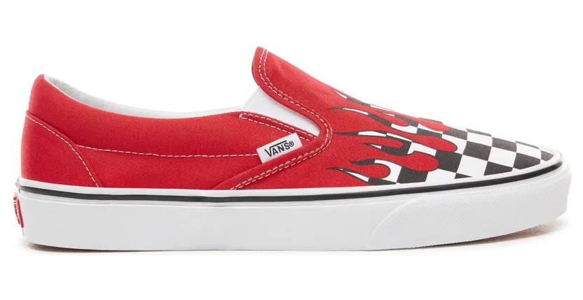 Vans Slip-On ‘Checker Flame’ Red/True White (VN0A38F7RX5)