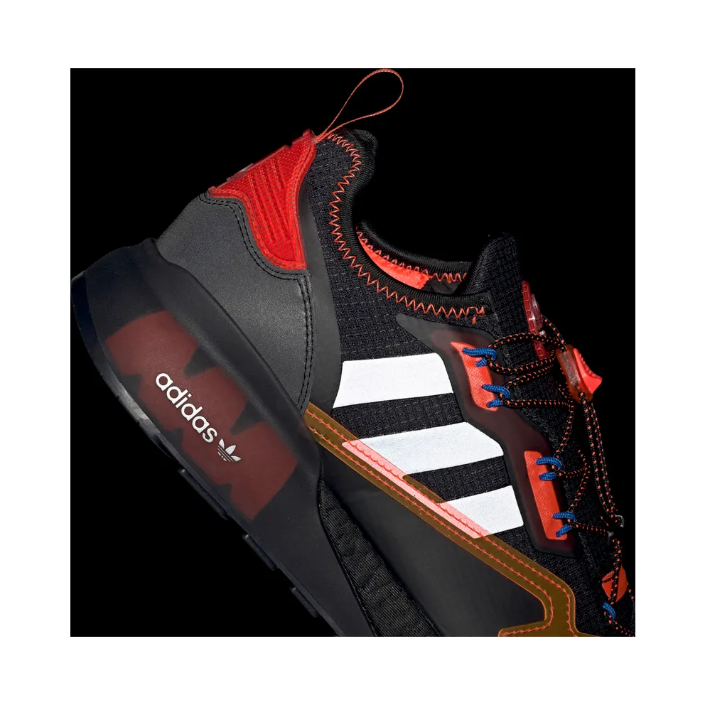 adidas ZX 2K Boost Core Black / Silver Metallic / Solar Red (GY1209)