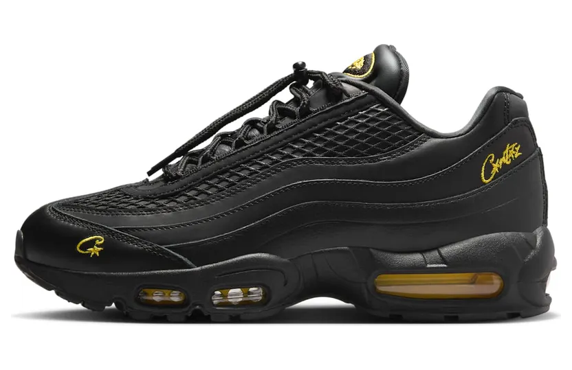 Nike x Corteiz Air Max 95 “Black/Black/Tour Yellow” (FB2709-003)