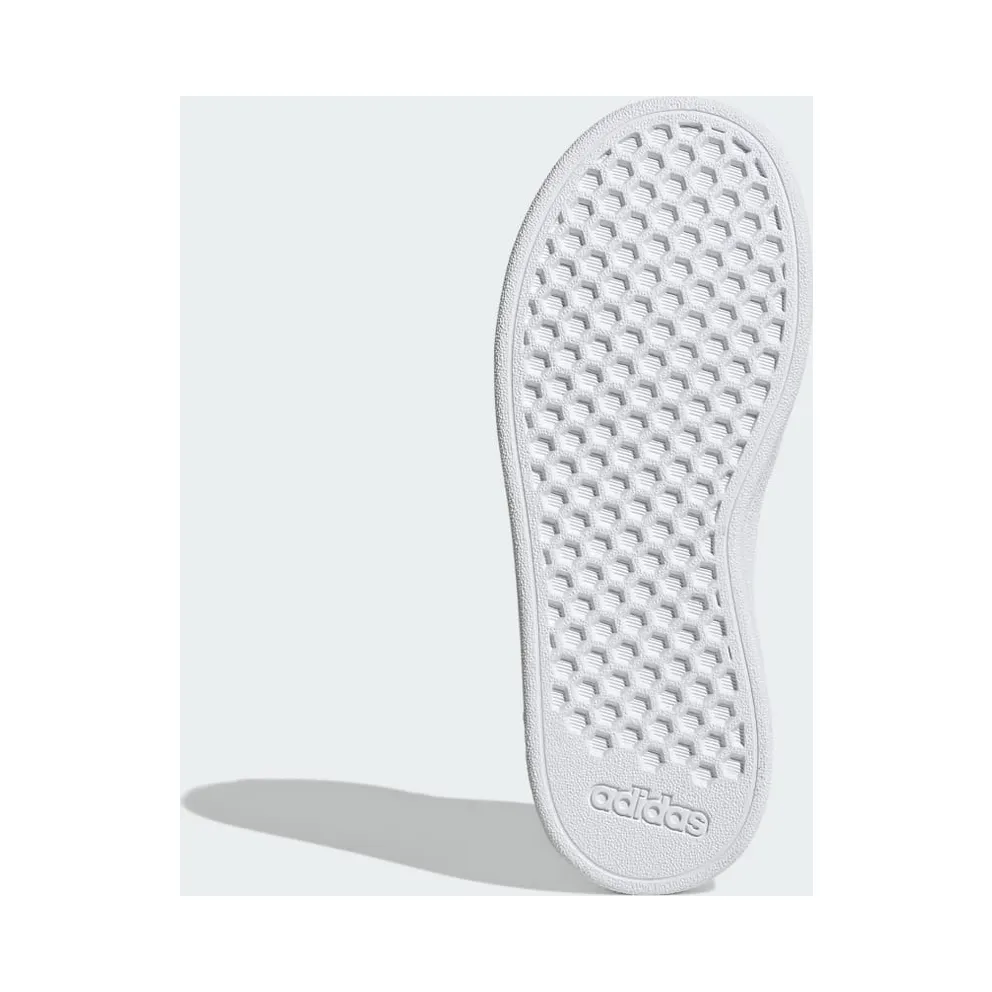 Adidas Grand Court Elastic Lace and Top Strap Cloud White / Matte Silver / Matte Silver (GW6516)