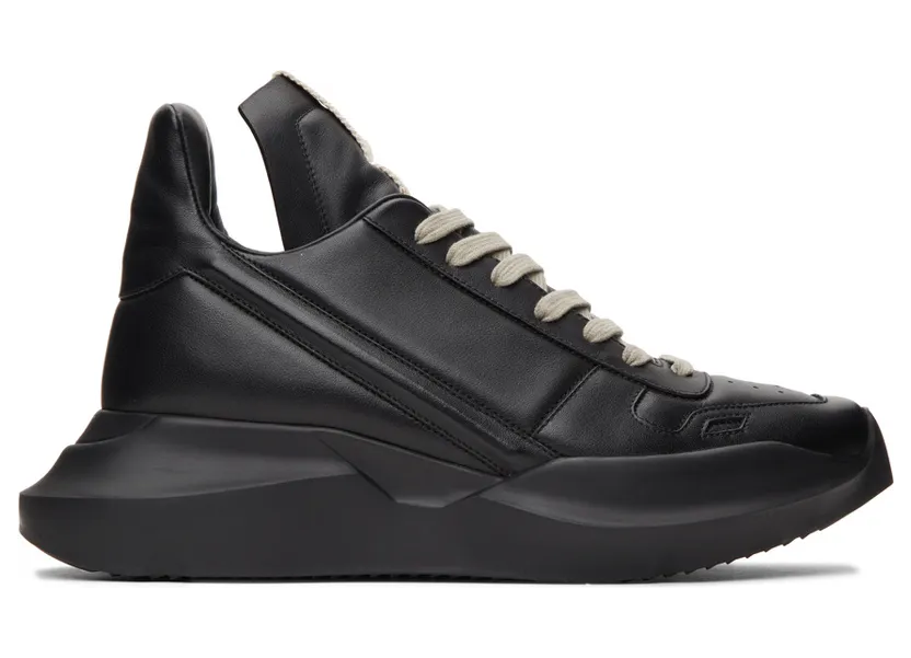 Rick Owens Black Geth Runner Sneakers (RU02A5814 LPO)