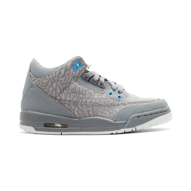 Jordan 3 Retro Flip Cool Grey Blue Glow (GS)