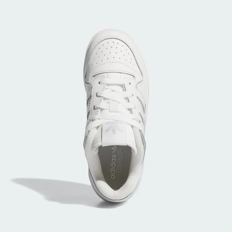 adidas Forum Low CL Kids – “Core White / Cloud White / Grey One” (IH7921)
