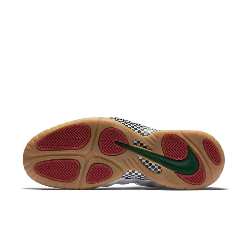 Nike Air Foamposite Pro White Gucci White/White-Gym Red-Gorge Green (624041-102)