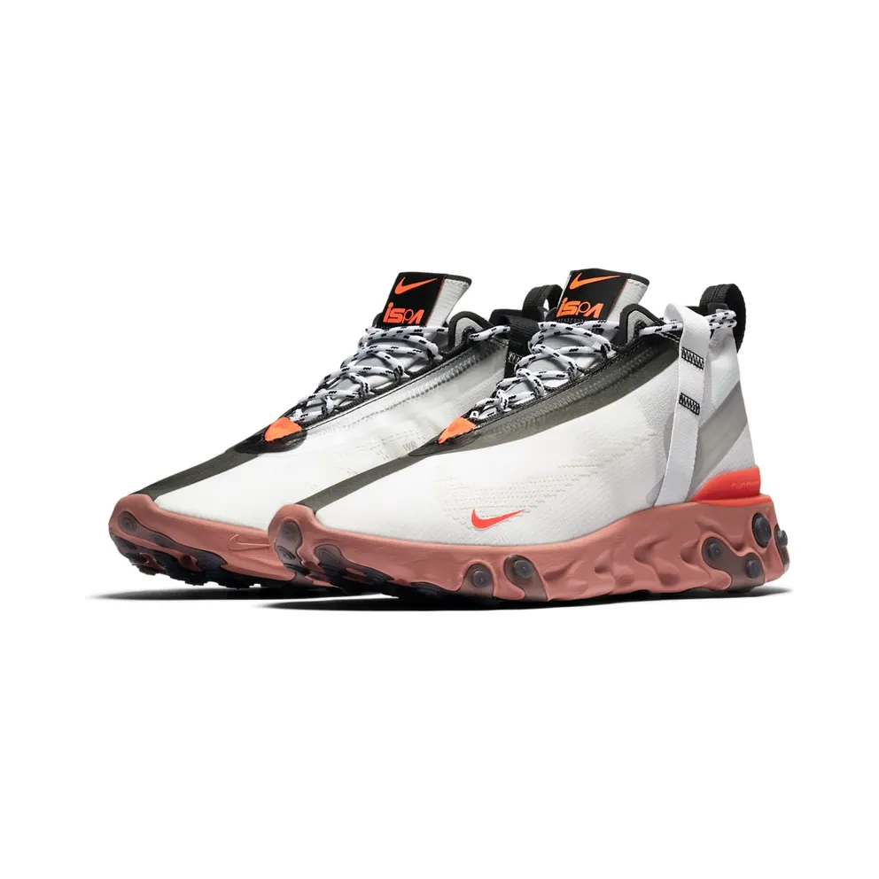 Nike React LW WR Mid ISPA Summit White Light Crimson (AT3143-100)