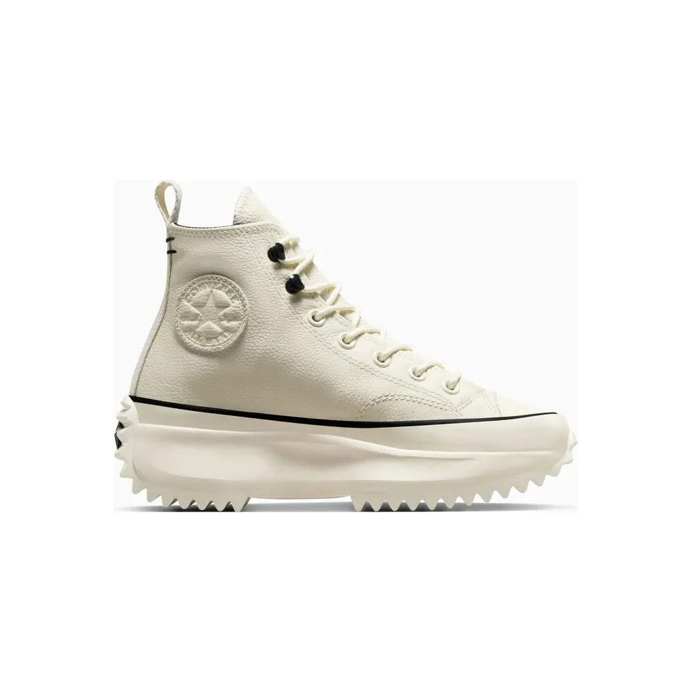 Converse Run Star Hike Platform Leather Egret/Black/White (A05389C)