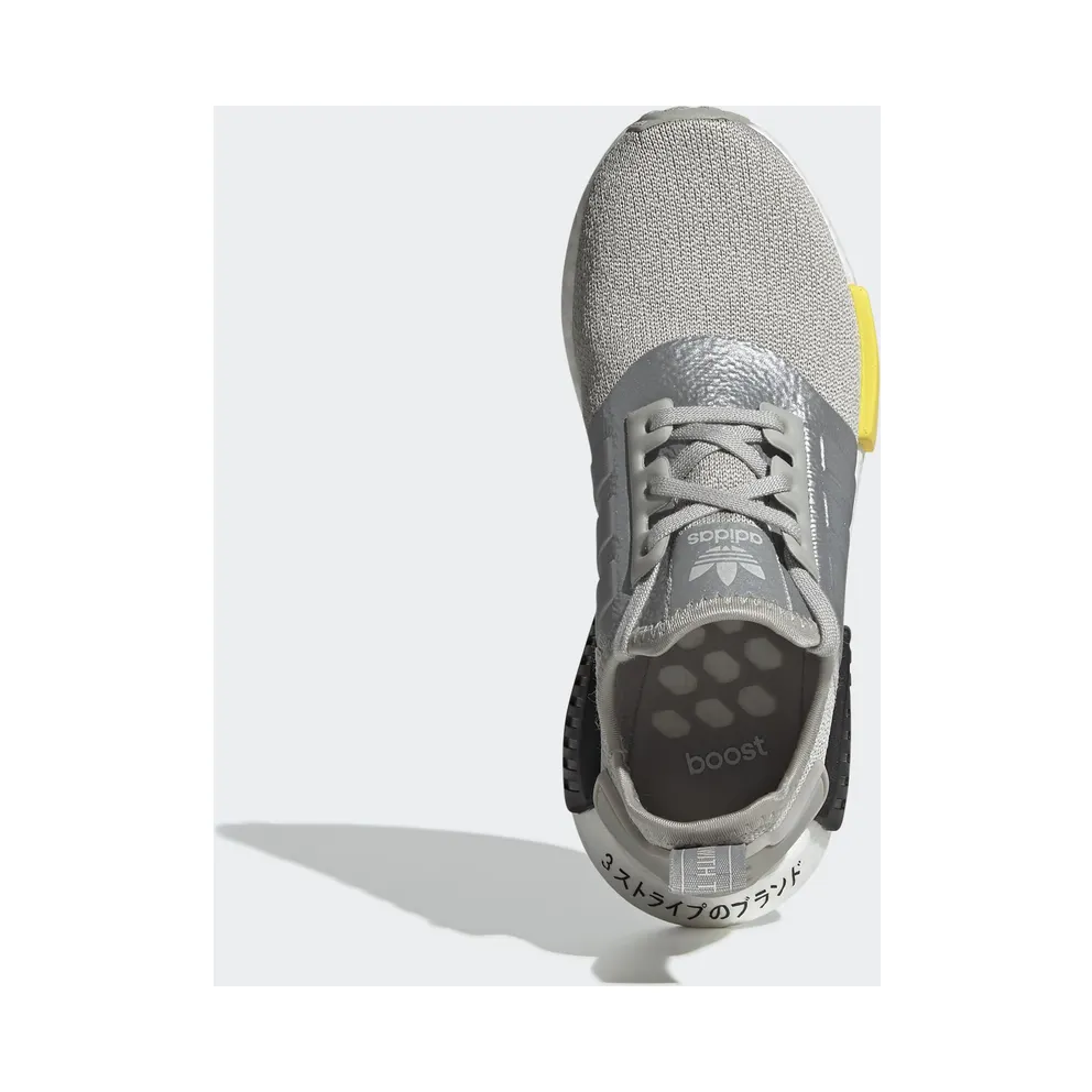 adidas NMD R1 Metal Grey (GS) Metal Grey/Yellow/Core Black (EF5857)
