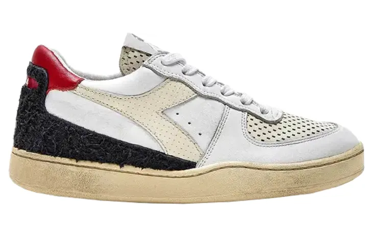 Diadora Mi Basket Low Punche Wit White