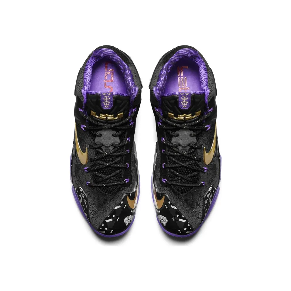 Nike LeBron 11 Black History Month Anthracite/Metallic Gold-Purple Venom (646702-001)