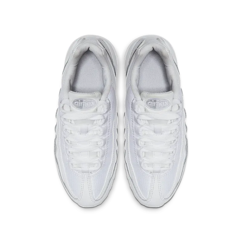 Nike Air Max 95 White Metallic Silver (GS) White/Metallic Silver (905348-104)