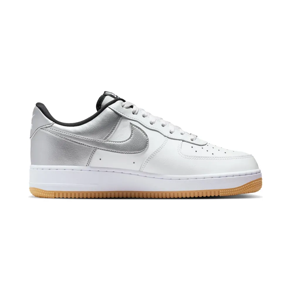 Nike Air Force 1 Low ’07 LV8 “White Black Metallic Silver” (IB6847-100)
