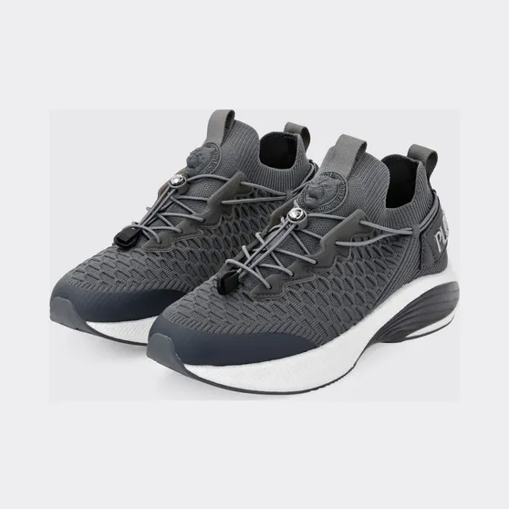 Plein Sport Crochet Knit Sneakers Grey (SAESUSC0751STE003N72)