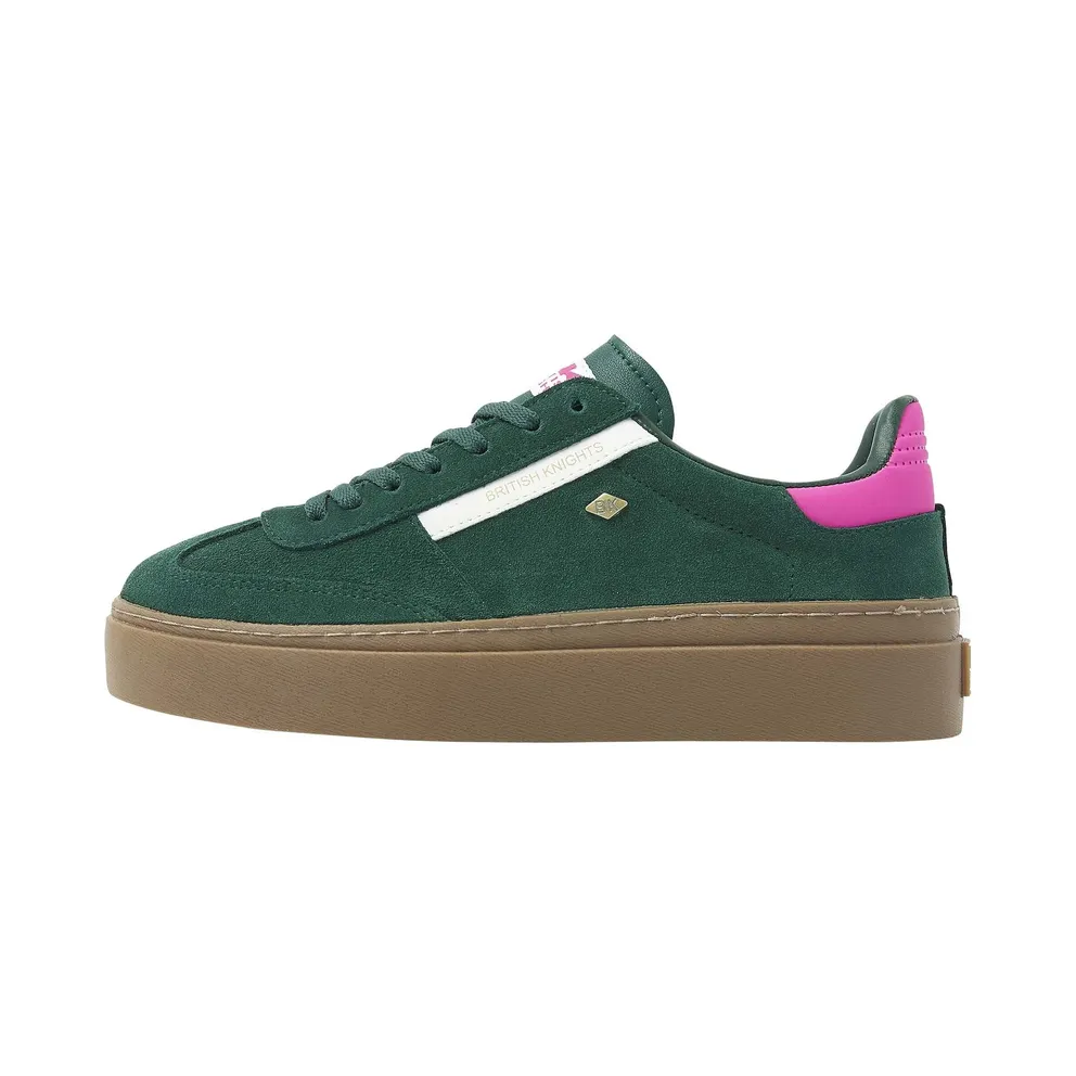 british knights sneaker Dark Green / Fuchsia / White (B56-3719-02)