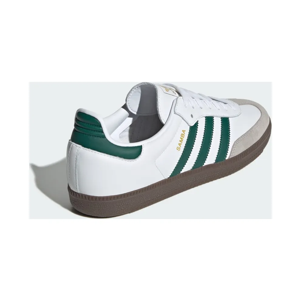 Adidas Samba OG Cloud White / Collegiate Green / Clear Granite (JH8797)