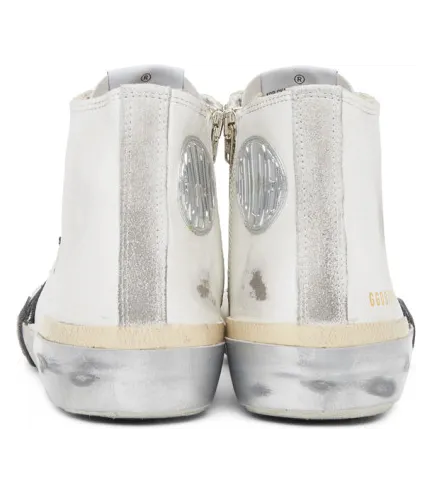 Golden Goose White and Black Francy Sneakers (G36MS591.C65) (3)