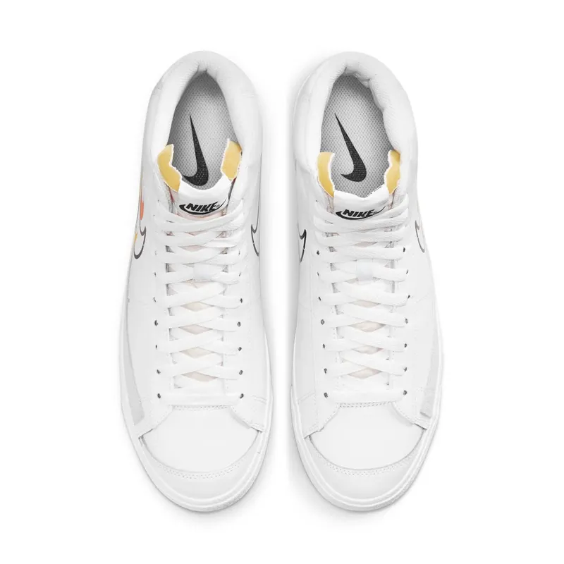 Nike Blazer Mid 77 Multi Swoosh White Team Orange (2021) (DN7996-100)
