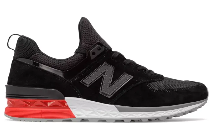 New Balance 574 Sport Black Red