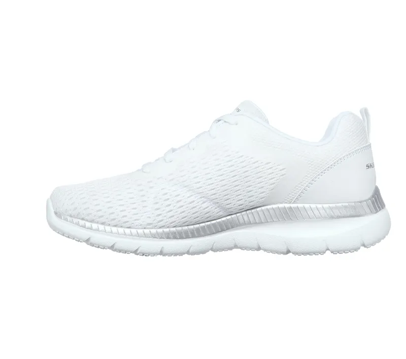 Skechers Bountiful – Quick Path – White / Silver – “White” (12607 WSL)