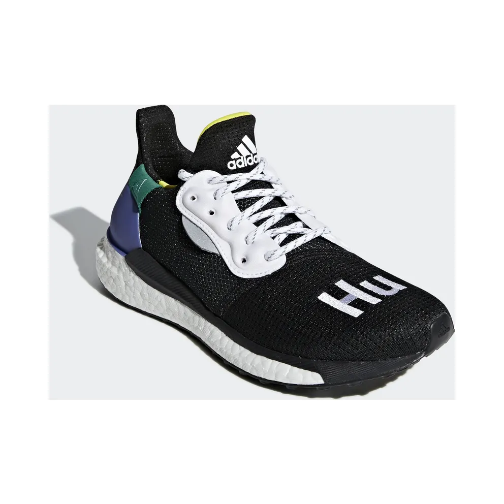 adidas Solar Hu Glide Pharrell Core Black (W) Core Black/Cloud White/Bright Cyan (CG6736)