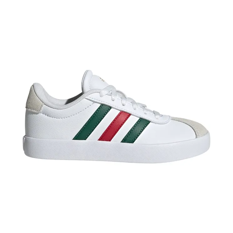 adidas VL Court 3.0 White Dark Green Power Red (KJ1803)