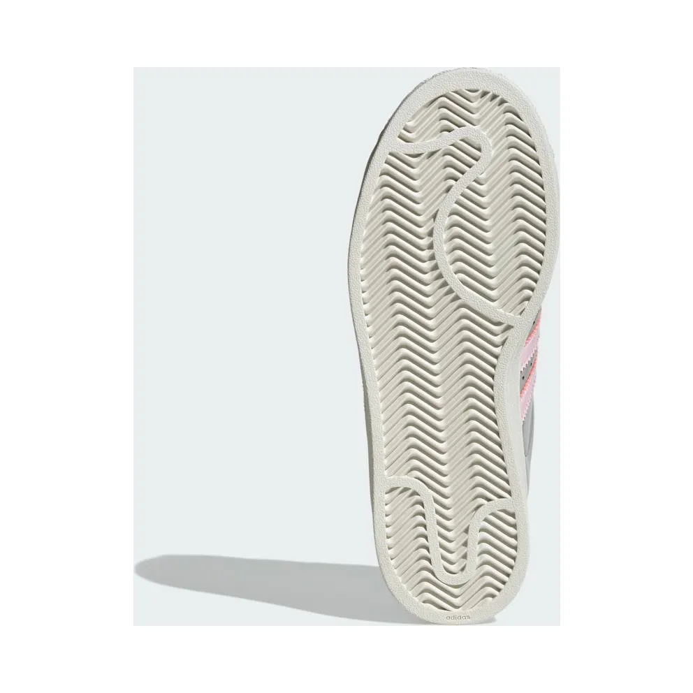 Adidas SUPERSTAR SHOES Grey Two / Clear Pink / Off White (KI8052)