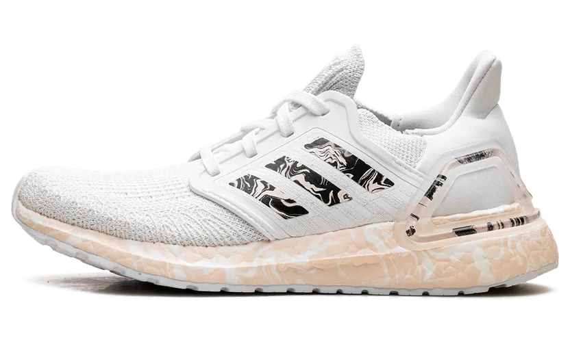 Adidas Ultraboost 20 ‘Glam Pack – White Pink Tint’ Cloud White/Pink Tint/Core Black (FW5721)