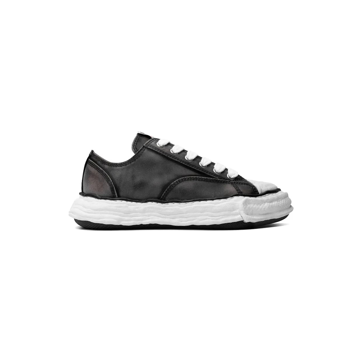 Maison Mihara Yasuhiro Peterson 23 OG Sole Vintage Leather Low Black (A16FW725-BLK)