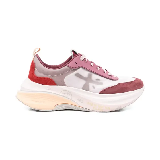 Premiata Hill 7856 mit Wildledereinsätzen “Red” (HILL7856)