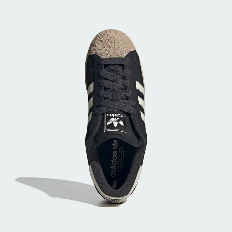 Adidas Superstar II Shoes Core Black / Off White / Stone Khaki (KH8959)