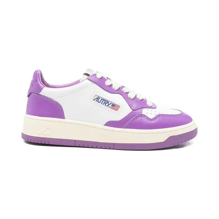 Autry Lace-up Perforated “White/Purple” (AULW WB07)