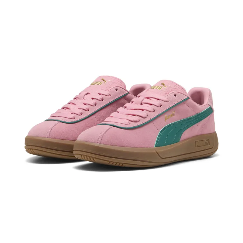 Puma Club Klassika Suede “Pinkscape / Wild Green / Puma Gold” (400718_07)