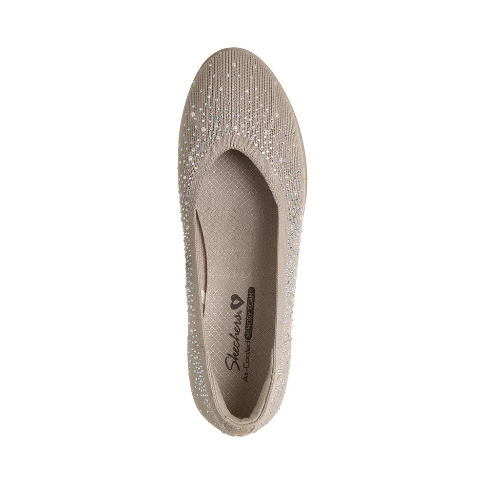 Skechers Cleo Flex Wedge – Shimmer Muse CM Taupe