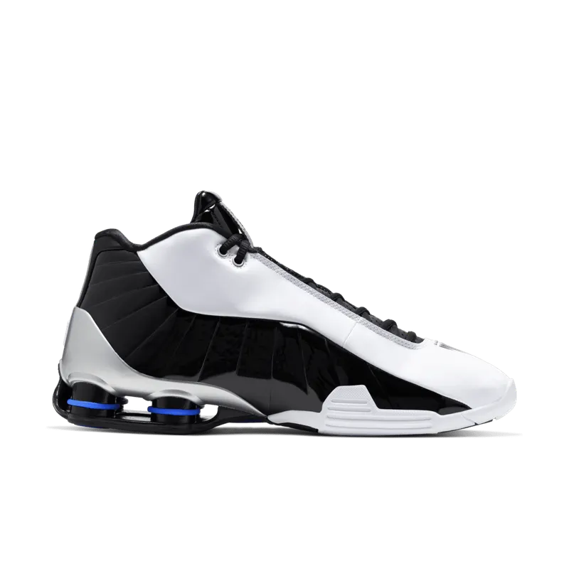 Nike Shox BB4 Black Patent White/Metallic Silver-Black-Racer Blue (AT7843-102)