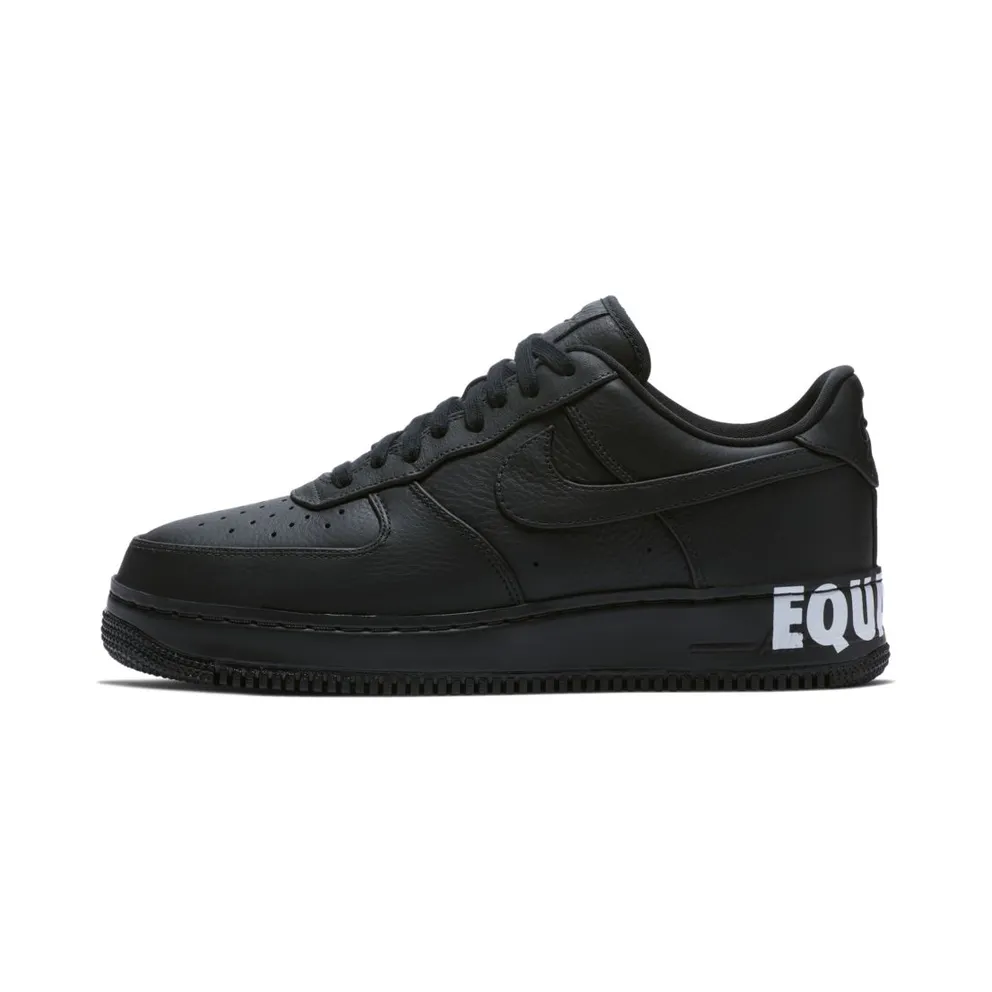Nike Air Force 1 Low CMFT Equality Black History Month (2018) Black/Black-White-Metallic Gold (AQ2125-001)
