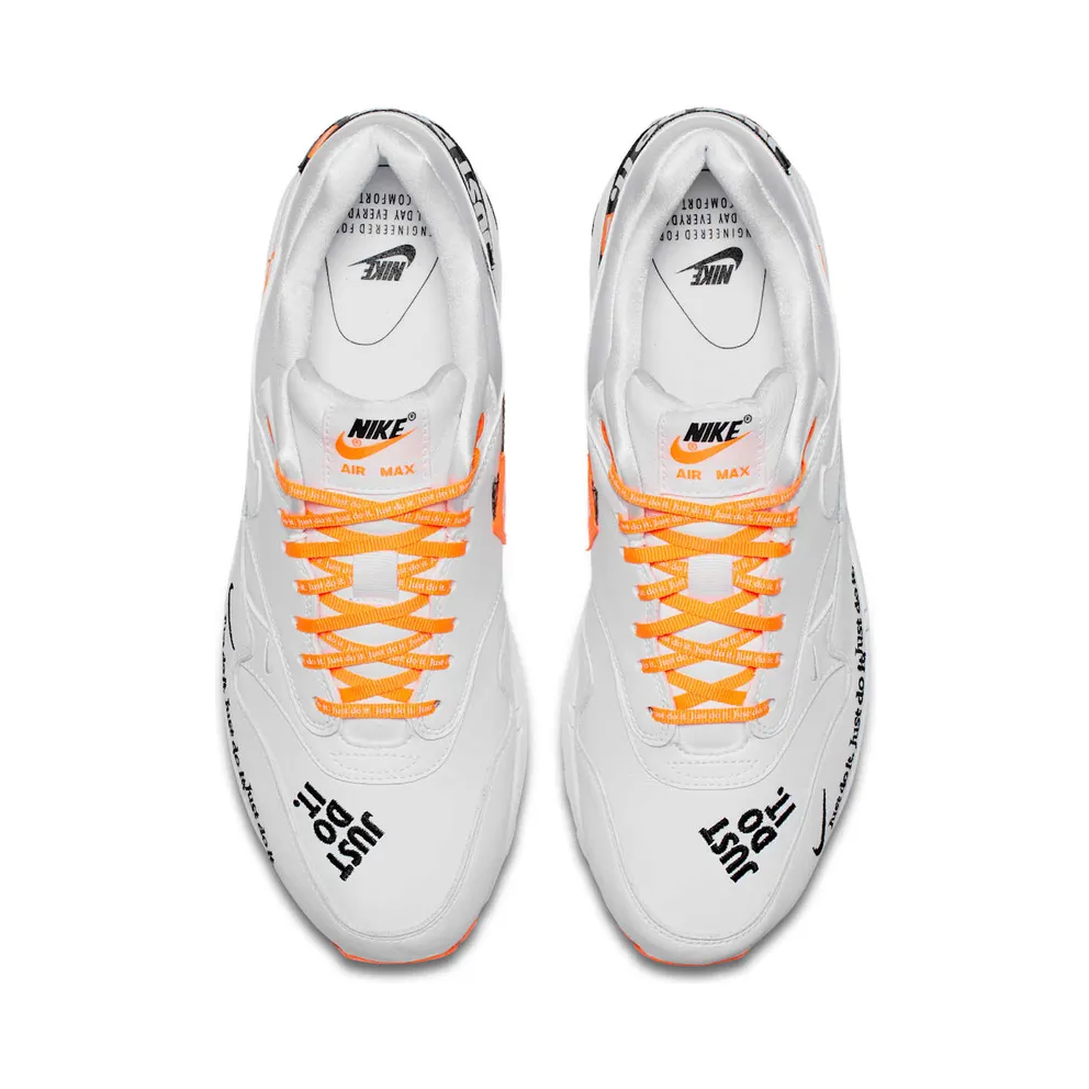 Nike Air Max 1 Just Do It Pack White White/White-Total Orange (AO1021-100)