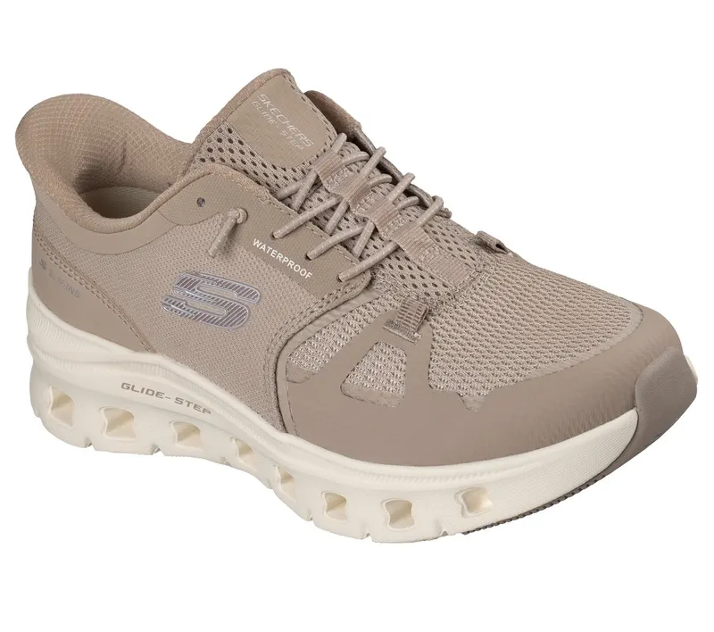 Skechers Slip-ins Waterproof: Glide-Step Pro – Soft Mist Sneaker Taupe