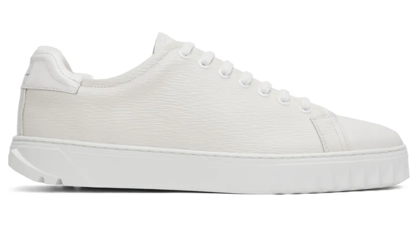 Salvatore Ferragamo Off-White Cube Sneakers (749555 02A888079)