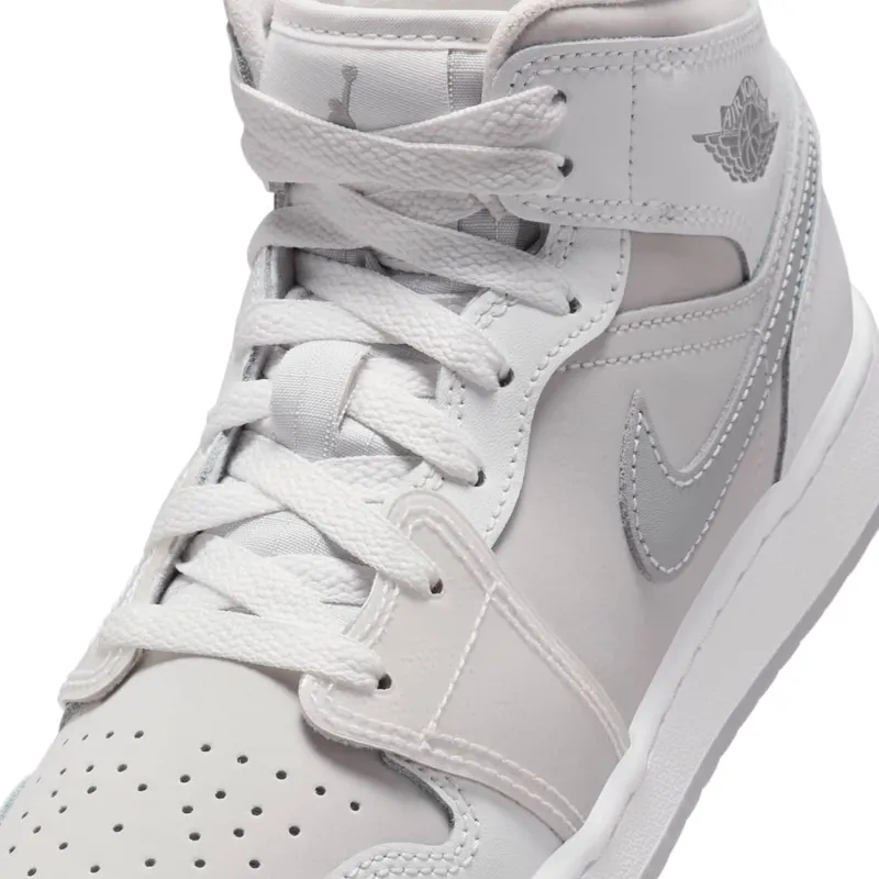 Jordan 1 Mid SE Summit White Metallic Silver (HQ3600-121)