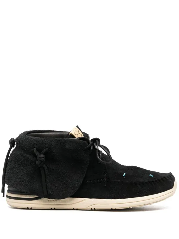 visvim Lhamo Folk Sneakers aus Wildleder – Schwarz (0123102002002)