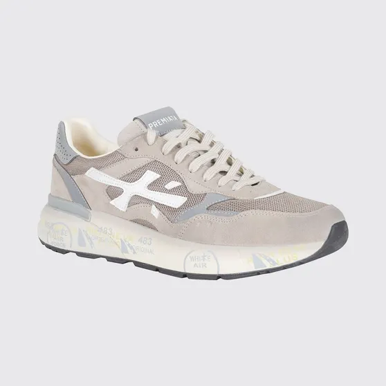 Premiata Mick Used Suede and Mesh Sneakers Brown (MICK018118)