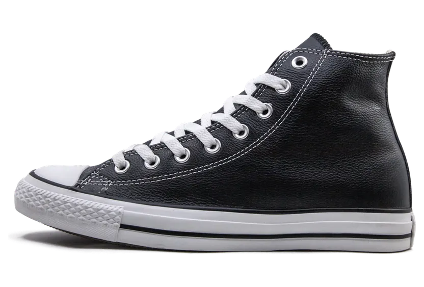 Converse Chuck Taylor All Star Hi “Black Leather” (1S581)