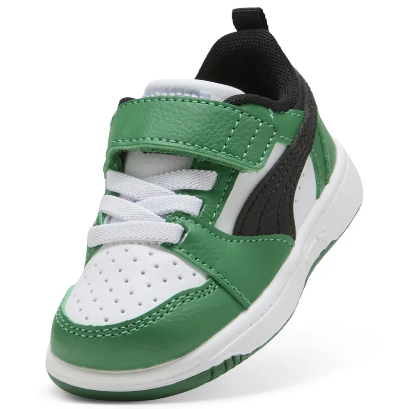Puma Rebound v6 Lo “Puma White / Puma Black / Archive Green” (397420_05)