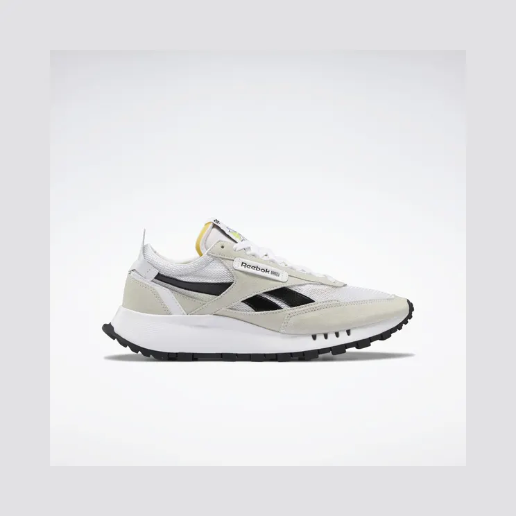 Reebok Classic Leather Legacy Schoenen Cloud White / Core Black / Acid Yellow